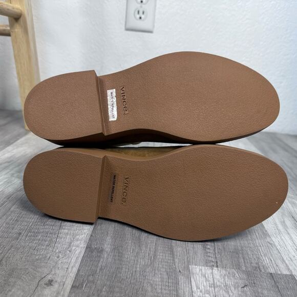 Vince Kegan Brown Suede Leather Chelsea Ankle Boots Water Resistant Womens Sz 9 - Picture 4 of 8